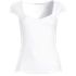 Women's Cap Sleeve Tugless Double Layer Sweetheart Knit Top, Front
