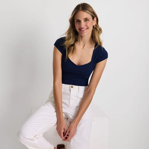 Women's Knit Pajama Short Set Short Sleeve T-Shirt and Shorts