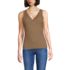 Women's Tugless Double Layer Lace V-Neck Tank Top, Front