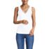 Women's Tugless Double Layer Lace V-Neck Tank Top, Front