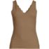 Women's Tugless Double Layer Lace V-Neck Tank Top, Front