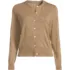 Women's Plus Size Fine Gauge Cotton Crew Cardigan Sweater, Front