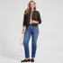 Women's Fine Gauge Cotton Crew Cardigan Sweater, alternative image