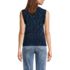 Women's Cotton Tweed Textured Crewneck Vest Sweater, Back