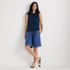 Women's Cotton Tweed Textured Crewneck Vest Sweater, alternative image