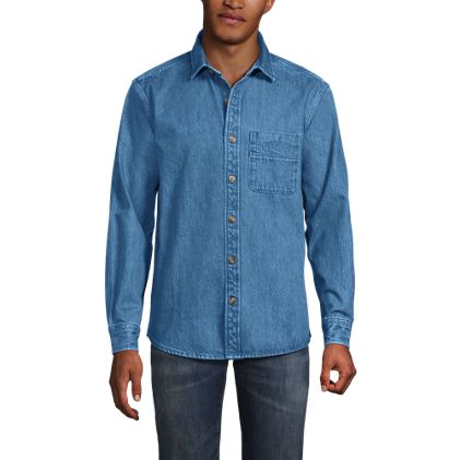 Men's Midweight Denim Overshirt - image 4