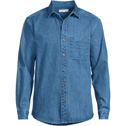 Men's Midweight Denim Overshirt - image 3