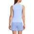Women's High Neck Zip Front Tankini Top, Back