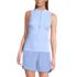 Women's High Neck Zip Front Tankini Top, Front