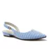 Women's Chambray Slingback Low Heels, alternative image