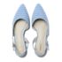 Women's Chambray Slingback Low Heels, alternative image