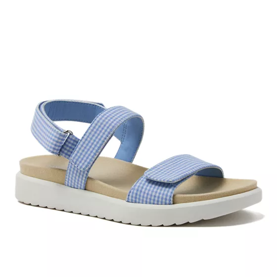 Women's Comfort Adjustable Gingham Sandals - primary