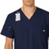 School Uniform Men's Wink W123 V-neck Scrub Top, alternative image