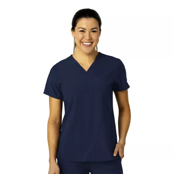 School Uniform Women's Plus Wink W123 Flex-n-Reach V-Neck Scrub Top - primary