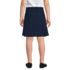 School Uniform Girls Solid A Line Tab Skort Top of Knee, Back