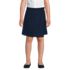 School Uniform Girls Solid A Line Tab Skort Top of Knee, Front