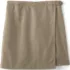 School Uniform Girls Solid A Line Tab Skort Top of Knee, Front