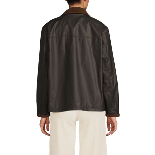 Women's Waxed Cotton Barn Jacket, Back