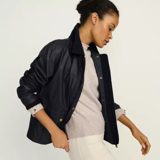 Women's Waxed Cotton Barn Jacket - primary