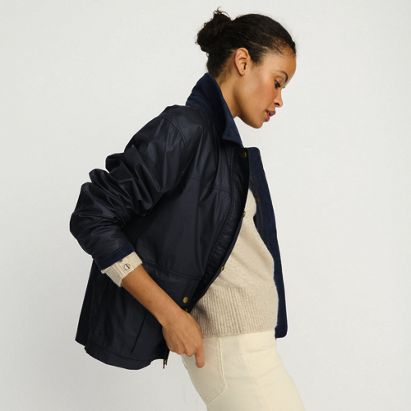 Women's Waxed Cotton Barn Jacket - primary