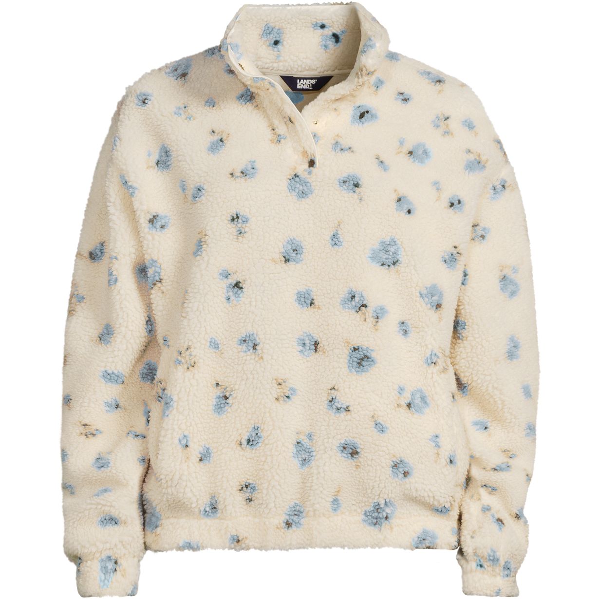 Women's Sherpa Fleece Snap Neck Pullover
