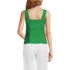 Women's Poplin Princess Seam Square Neck Sleeveless Top, Back