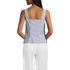 Women's Poplin Princess Seam Square Neck Sleeveless Top, Back
