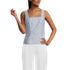 Women's Poplin Princess Seam Square Neck Sleeveless Top, Front
