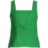 Women's Poplin Princess Seam Square Neck Sleeveless Top, Front