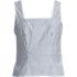 Women's Poplin Princess Seam Square Neck Sleeveless Top, Front