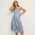 Women's Poplin Princess Seam Square Neck Sleeveless Top, alternative image