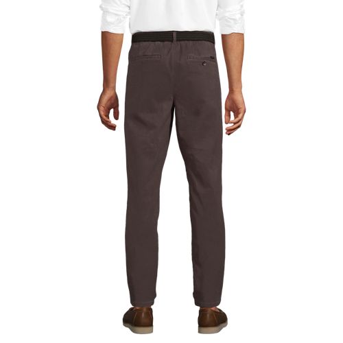  Lands' End Straight Fit Chinos Mit Textur, Herren, Größe:44 Regular, Braun, Baumwolle/lyocell (viskose)/baumwoll-mischung, By Lands' End 