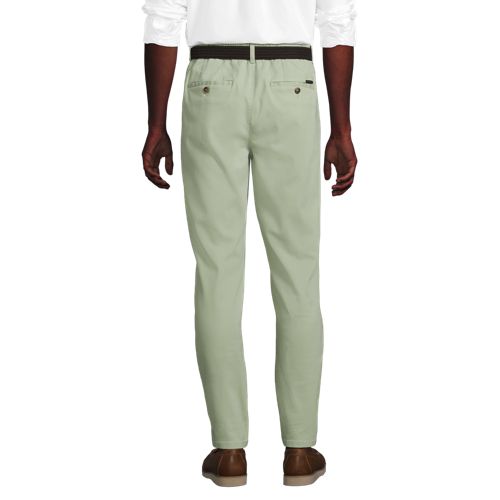  Lands' End Straight Fit Chinos Mit Textur, Herren, Größe:44 Regular, Grün, Baumwolle/lyocell (viskose)/baumwoll-mischung, By Lands' End 
