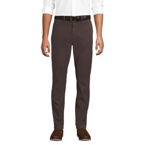  Lands' End Straight Fit Chinos Mit Textur, Herren, Größe:44 Regular, Braun, Baumwolle/lyocell (viskose)/baumwoll-mischung, By Lands' End 
