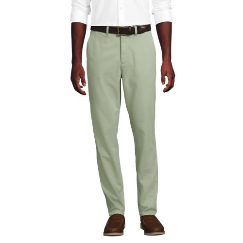  Lands' End Straight Fit Chinos Mit Textur, Herren, Größe:44 Regular, Grün, Baumwolle/lyocell (viskose)/baumwoll-mischung, By Lands' End 