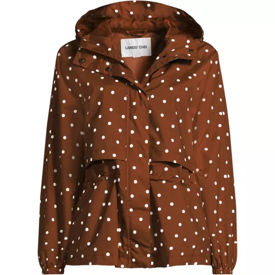 Women's Plus Size Print Squall Packable Rain Jacket - primary