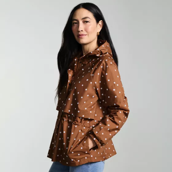 Women's Print Squall Packable Rain Jacket - primary