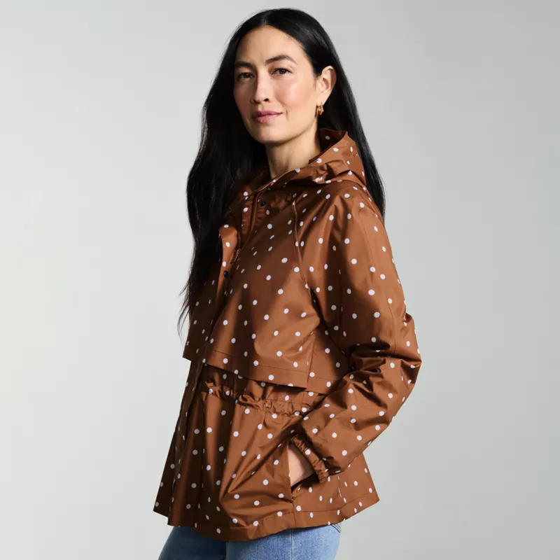Women's Print Squall Packable Rain Jacket, alternative image