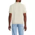 Men's Short Sleeve Textured Tipped Sweater Polo, Back