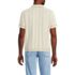 Men's Short Sleeve Textured Tipped Sweater Polo, Back