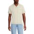 Men's Short Sleeve Textured Tipped Sweater Polo, Front