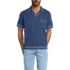 Men's Short Sleeve Textured Tipped Sweater Polo, Front