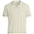 Men's Short Sleeve Textured Tipped Sweater Polo, Front