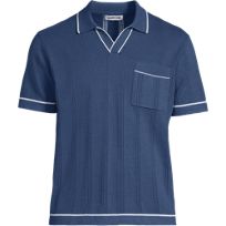 90s LAND'S END polo sweat navy USA製 90年代 90s アメリカ製 ランズエンド 紺 ネイビー 長袖