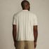 Men's Short Sleeve Textured Tipped Sweater Polo, Back