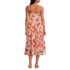 Women's Cotton Voile Pleated Midi Dress, Back