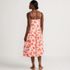 Women's Cotton Voile Pleated Midi Dress, Back