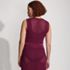 Women's Cotton Viscose Open Knit Sleeveless Scoop Neck Top Cover Up, Back