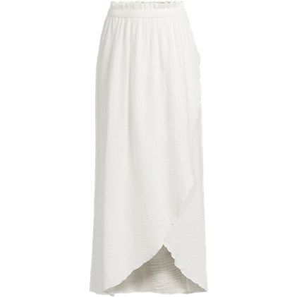 Women's Cotton Gauze Maxi Swim Cover-up Skirt - image 3