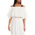 Women's Cotton Gauze Dolman Sleeve Crop Cover Up Top, alternative image